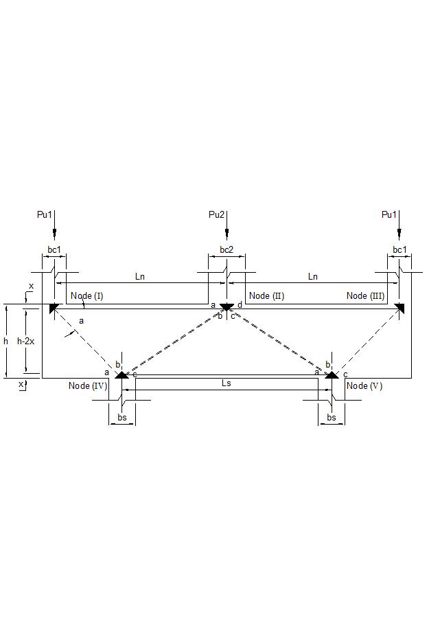 Continuous Deep Beam by the Strut-and-Tie Model