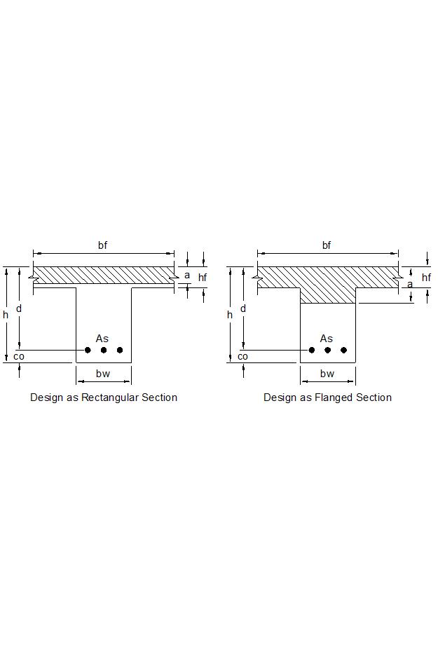 Flanged Section with Tension Reinforcement Only
