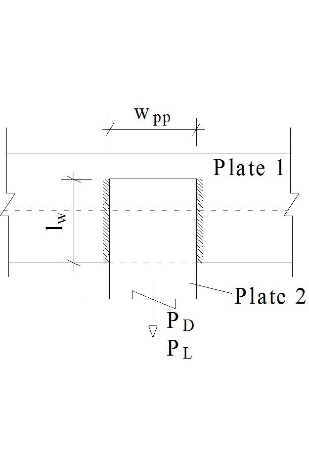 Longitudinal Shear Fillet Weld