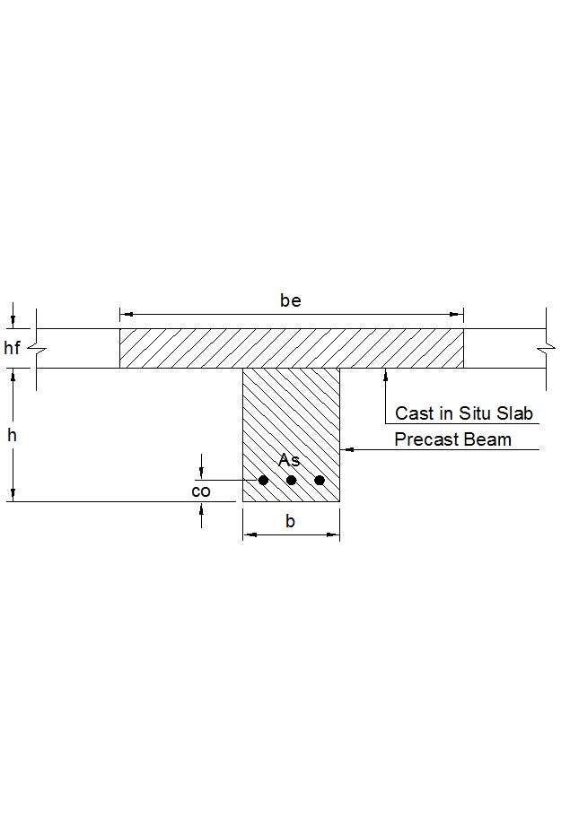 Deflection of Shored Nonprestressed Composite Beam